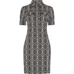 Max Mara Cesy Monogram jacquard платье MaxMara, черный - фото 3