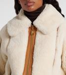 Стори шеринговая бомбер куртка Zimmermann, Cream - фото 4