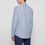 HUGO BOSS Мужская синяя рубашка - фото 5