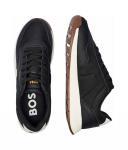 Кроссовки мужские Boss текстильные, черный - фото 4