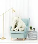 Слон 85 см, белый, Gustaw Teddy Bear Miś Gustaw - фото