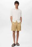 Шорты Mango WITH AN ELASTIC WAISTBAND, Beige - фото 2