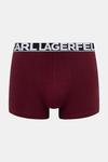 3 пары боксеров Karl Lagerfeld, бордовый - фото 3