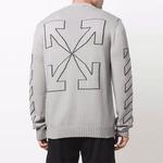 Свитер мужской Off-White, серый - фото 5