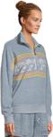 Свитер Faherty Women's Cabana Towel Terry Quarter Zip, Palm Rainbow Beach - фото 2