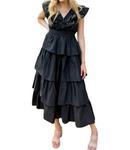 Платье-миди Lana черного цвета &merci - фото 3