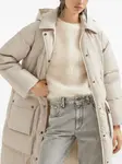 Стеганое пальто с капюшоном Brunello Cucinelli, нейтральный - фото 4