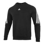 Худи adidas M FI 3S Crew HJ7846, черный - фото