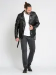 Кожаная куртка JCC "31022148", черный - фото 4