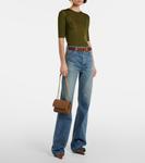 Вязаный топ Cassandre Saint Laurent, Kaki - фото 2