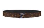 Мужской ремень Louis Vuitton, коричневый - фото
