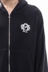 Кардиган FAVELA EMBROIDERY FRONT ZIP UNISEX, Black - фото 5