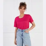 Льняная футболка Samsøe Samsøe, розовый - фото 2