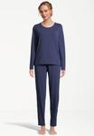 Легкая стрейчевая пижама Seidensticker, синий - фото 2