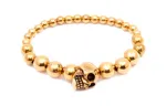 Череп многослойный браслет Alexander McQueen - фото
