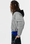 Куртка PULL&BEAR COMBINED HOODED, Grey - фото 5
