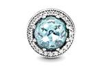 Pandora 925 Sterling Silver подвески женские Glacier Blue - фото 3