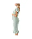 Платье для беременных Selma Ripe со сборками Ripe Maternity, зеленый - фото 2