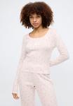 Пижамный комплект Lindex HENLEY AND TROUSER, Light Pink - фото 6