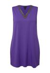 Топ SLEEVELESS BEADED NECK Ulla Popken, фиолетовый - фото 2