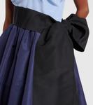 Шелковое платье-бюстье с поясом Carolina Herrera, Midnight Multi - фото 5