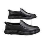 Мужские туфли GZZ черные на низком каблуке - фото 5