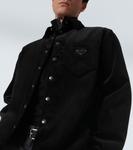 Хлопковая вельветовая рубашка-овершот Prada, черный - фото 5