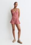 Комбинезон PULL&BEAR SHORT TEXTURED FLORAL, Red - фото 2