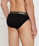 Трусы мужские Boss с цветной резинкой 3 шт, черный - фото 2