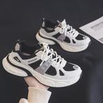 Кроссовки WARRIOR Chunky Sneakers Women's Low-top Black/Beige, черный/бежевый - фото 4