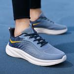 Кроссовки мужские низкие белые/желтые Binary - фото 3