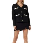 Кардиган с люрексом и плетением Self-portrait, синий - фото 7