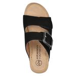 Босоножки на танкетке Fearful White Mountain, black suede - фото 4