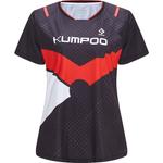 Футболка для бадминтона женская черная KUMPOO - фото 2