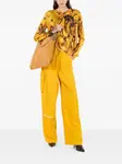 Брюки карго с узором Roberto Cavalli, желтый - фото 2