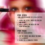 Тени для век Cooling Chromes Eye + Face Highlighter about-face, Chasing Waterfalls (silver) - фото 5