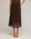 Миди-юбка крючком Tantra, коричневый - фото 2