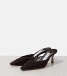 Замшевые мюли Vivi 65 Jimmy Choo, кофе - фото 4