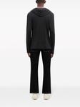 Courrèges шерстяное худи тонкой вязки, черный - фото 3