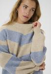 Джемпер Kaffe KAVERANA KNIT PULLOVER, Featherg M Windward Blue Str /Beige - фото 4