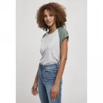 Футболка Urban Classics Contrast Raglan, серый - фото 2