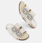 Сандалии Bridget из бежевой парусины SHU SHOP - фото 2