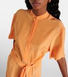 Легендарное платье миди из шелкового крепдешина Stella McCartney, Cantaloupe - фото 4