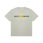 Футболка с принтом логотипа A Bathing APE Aape, серый - фото