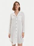 Платье-рубашка relaxed fit 000QS7141E Calvin Klein Underwear, белый - фото