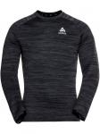 Футболка Midlayer Run Easy Warm черного цвета Odlo - фото