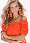 Миди платье IZIA Boho, Orange - фото 3