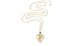 Tropical Leaf Necklaces Women's Swarovski - фото 11