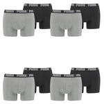 Боксеры Puma Boxershorts PUMA BASIC BOXER 2P, цвет 691 - dark grey melange / black - фото