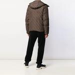 Куртка пуховая мужская тёмно-коричневая FENDI - фото 4